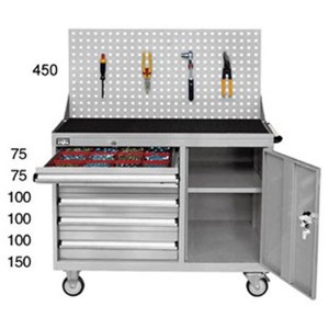 Mobile tool cabinet-combination